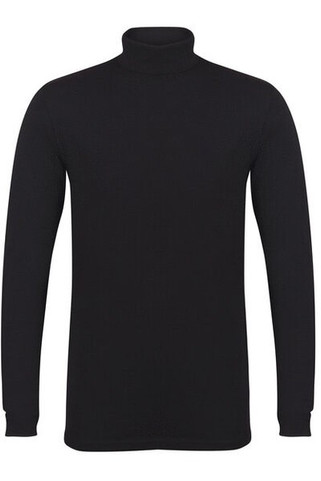 Skinni Fit SF125 - Mens Premium Cotton Roll Neck Longline Top