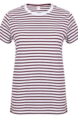 Skinni Fit SF202 - Premium Unisex Striped Cotton Jersey T-Shirt