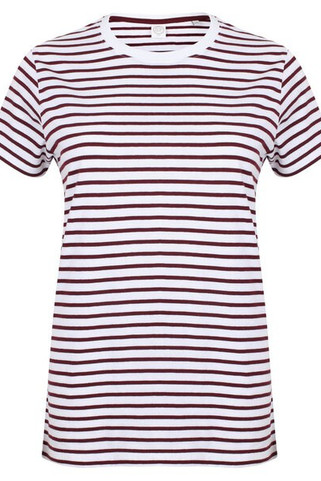 Skinni Fit SF202 - Premium Unisex Striped Cotton Jersey T-Shirt