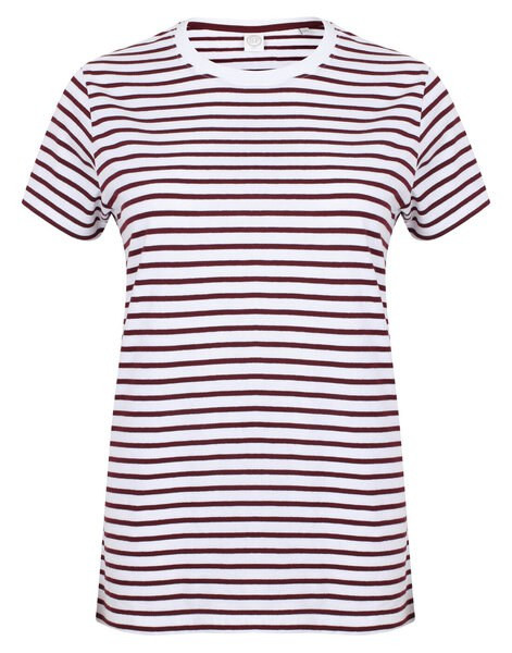 Skinni Fit SF202 - Premium Unisex Striped Cotton Jersey T-Shirt