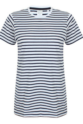 Skinni Fit SF202 - Premium Unisex Striped Cotton Jersey T-Shirt