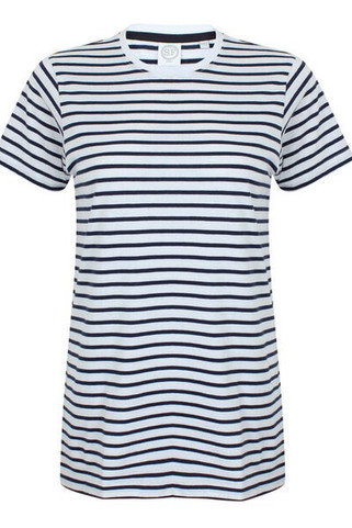 Skinni Fit SF202 - Premium Unisex Striped Cotton Jersey T-Shirt