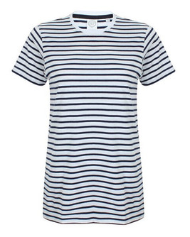 Skinni Fit SF202 - Premium Unisex Striped Cotton Jersey T-Shirt