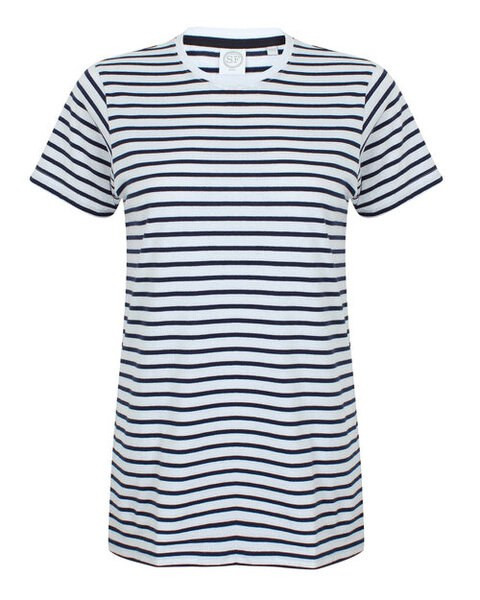 Skinni Fit SF202 - Premium Unisex Striped Cotton Jersey T-Shirt