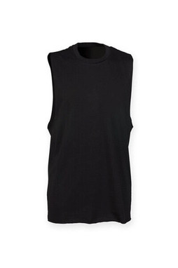 Skinni Fit SF232 - Mens High Neck Raw Edge Armhole Vest