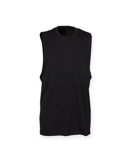 Skinni Fit SF232 - Men's High Neck Raw Edge Armhole Vest