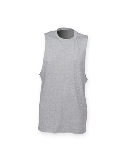 Skinni Fit SF232 - Mens High Neck Raw Edge Armhole Vest