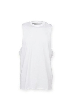 Skinni Fit SF232 - Mens High Neck Raw Edge Armhole Vest
