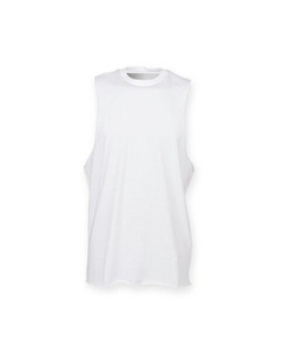 Skinni Fit SF232 - Mens High Neck Raw Edge Armhole Vest