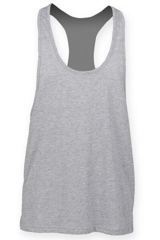 Skinni Fit SF236 - Mens Athletic Muscle Cut Longline Vest