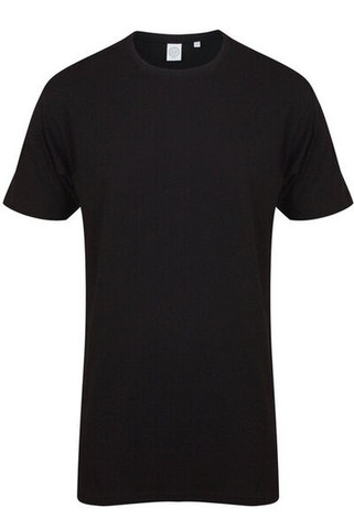 Skinni Fit SF258 - Mens Extra Long Cotton Jersey T-Shirt with Drop Hem