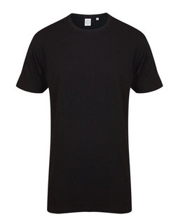 Skinni Fit SF258 - Mens Extra Long Cotton Jersey T-Shirt with Drop Hem