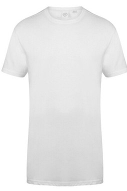 Skinni Fit SF258 - Mens Extra Long Cotton Jersey T-Shirt with Drop Hem