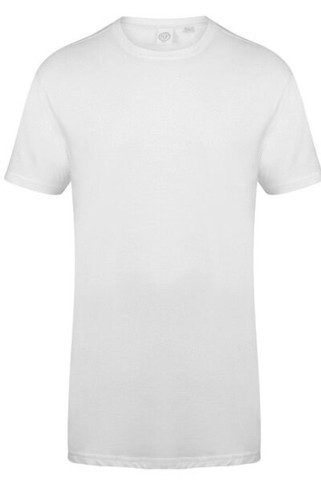 Skinni Fit SF258 - Mens Extra Long Cotton Jersey T-Shirt with Drop Hem