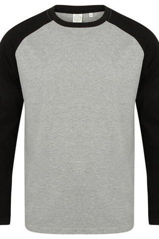 Skinni Fit SF271 - Mens Premium Long Sleeve Raglan Baseball Tee