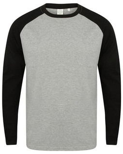 Skinni Fit SF271 - Mens Premium Long Sleeve Raglan Baseball Tee