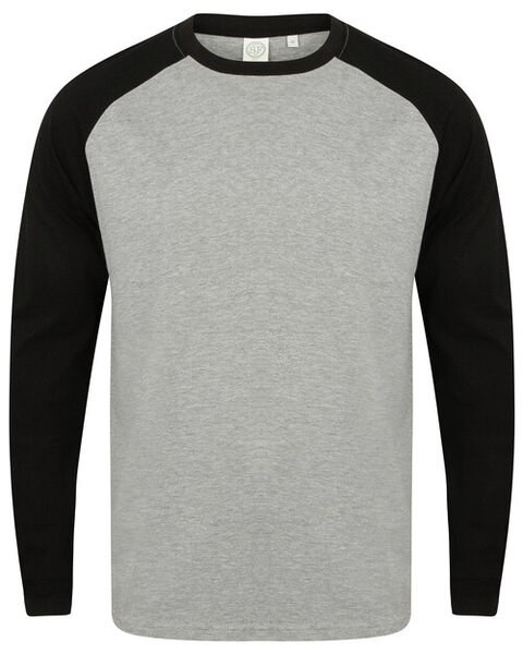 Skinni Fit SF271 - Men's Premium Long Sleeve Raglan Baseball Tee