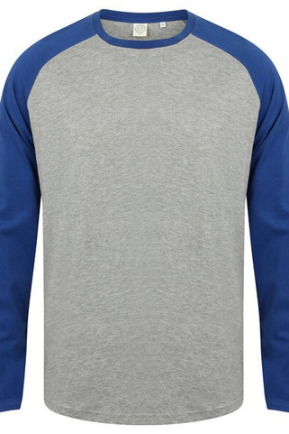 Skinni Fit SF271 - Mens Premium Long Sleeve Raglan Baseball Tee