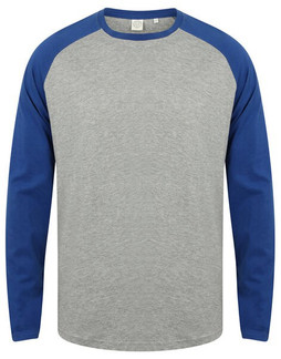 Skinni Fit SF271 - Mens Premium Long Sleeve Raglan Baseball Tee