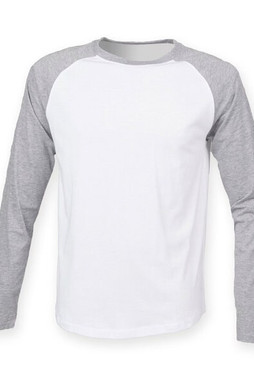 Skinni Fit SF271 - Mens Premium Long Sleeve Raglan Baseball Tee