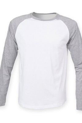 Skinni Fit SF271 - Men's Premium Long Sleeve Raglan Baseball Tee