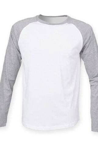 Skinni Fit SF271 - Mens Premium Long Sleeve Raglan Baseball Tee