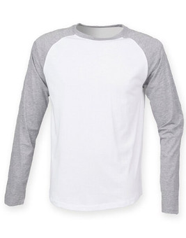 Skinni Fit SF271 - Men's Premium Long Sleeve Raglan Baseball Tee