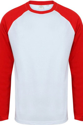 Skinni Fit SF271 - Men's Premium Long Sleeve Raglan Baseball Tee