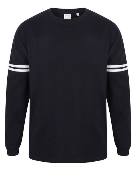 Skinni Fit SF514 - Oversized Unisex Cotton Slogan Top with Ribbed Neck