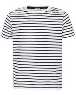 Skinni Fit SM202 - Unisex Kids Striped Cotton T-Shirt - Regular Fit