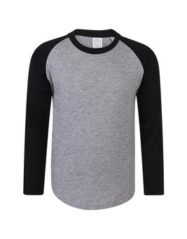 Skinni Fit SM271 - Unisex Kids Long Sleeve Raglan Baseball Tee