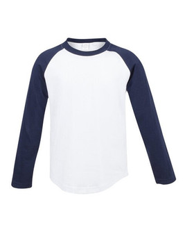 Skinni Fit SM271 - Unisex Kids Long Sleeve Raglan Baseball Tee
