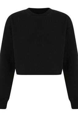 Skinni Fit SM515 - Kids Oversized Cropped Fleece Sweatshirt