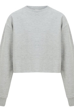 Skinni Fit SM515 - Kids Oversized Cropped Fleece Sweatshirt