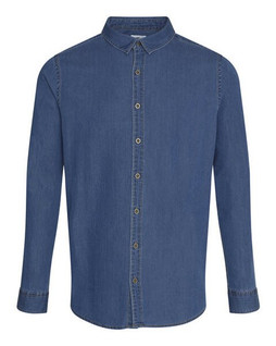 SO DENIM SD040 - Modern Fit Cotton Denim Shirt with Satin Weave