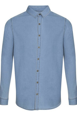 SO DENIM SD040 - Modern Fit Cotton Denim Shirt with Satin Weave