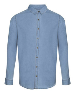 SO DENIM SD040 - Modern Fit Cotton Denim Shirt with Satin Weave