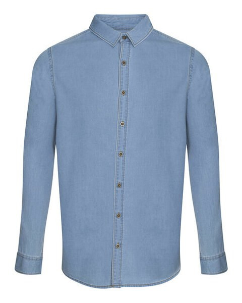 SO DENIM SD040 - Modern Fit Cotton Denim Shirt with Satin Weave
