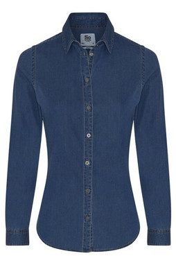 SO DENIM SD045 - Modern Fit Cotton Denim Shirt with Stylish Details