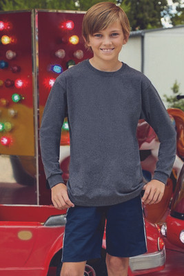 Fruit of the Loom 61-038-0 - Langærmet T-shirt til mænd 100% bomuld
