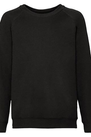 Fruit of the Loom 62-039-0 - Premium Kids Raglan Sweatshirt with Cotton Lycra Rib