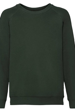 Fruit of the Loom 62-039-0 - Premium Kids Raglan Sweatshirt with Cotton Lycra Rib