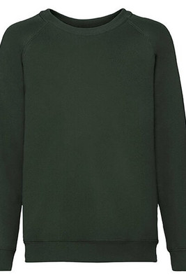 Fruit of the Loom 62-039-0 - Premium Kids Raglan Sweatshirt with Cotton Lycra Rib