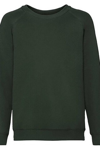 Fruit of the Loom 62-039-0 - Premium Kids Raglan Sweatshirt with Cotton Lycra Rib