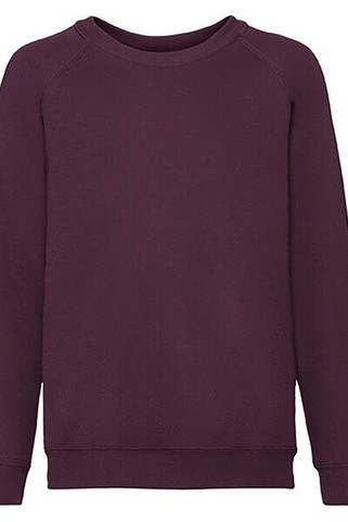 Fruit of the Loom 62-039-0 - Premium Kids Raglan Sweatshirt with Cotton Lycra Rib