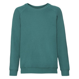 Fruit of the Loom 62-039-0 - Premium Kids Raglan Sweatshirt with Cotton Lycra Rib