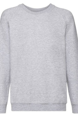 Fruit of the Loom 62-039-0 - Premium Kids Raglan Sweatshirt with Cotton Lycra Rib