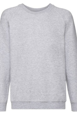 Fruit of the Loom 62-039-0 - Premium Kids Raglan Sweatshirt with Cotton Lycra Rib