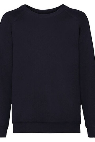 Fruit of the Loom 62-039-0 - Premium Kids Raglan Sweatshirt with Cotton Lycra Rib