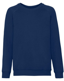 Fruit of the Loom 62-039-0 - Premium Kids Raglan Sweatshirt with Cotton Lycra Rib